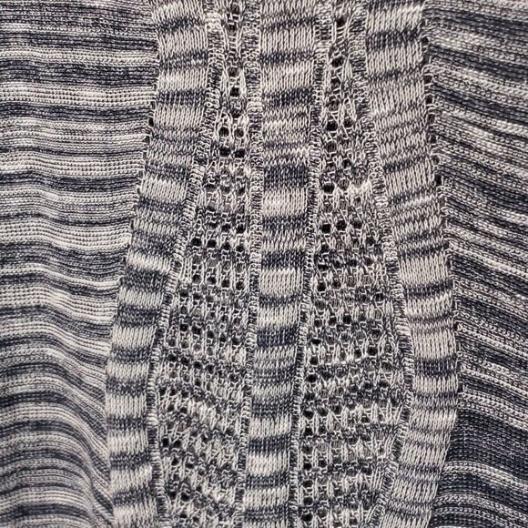 Cotton Emporium Blue Striped High Low Thin Sweater - Picture 4 of 6